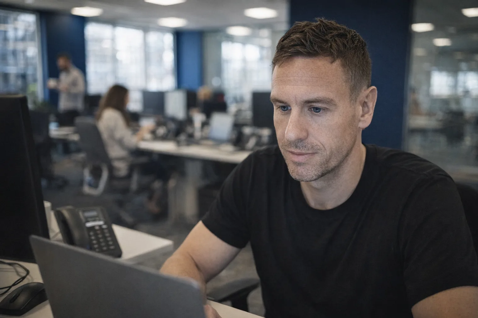 Adam working buyer conversations under a client's brand